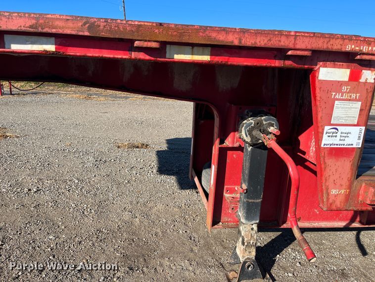 image for item DR7317 1997 Talbert  drop deck trailer