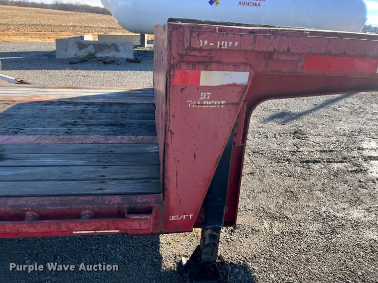 image for item DR7317 1997 Talbert  drop deck trailer