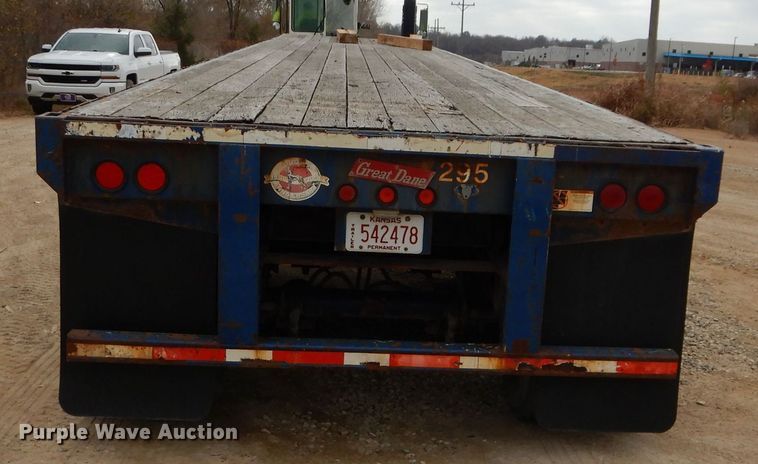 image for item DS6296 2001 Great Dane  extendable flatbed trailer