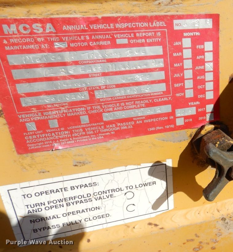 image for item DS8246 1997 Load King 503 DFP  lowboy equipment trailer