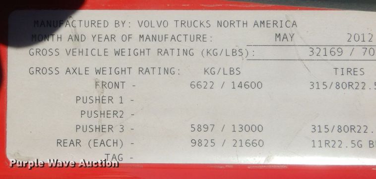 image for item HQ9518 2013 Volvo VNL  semi truck