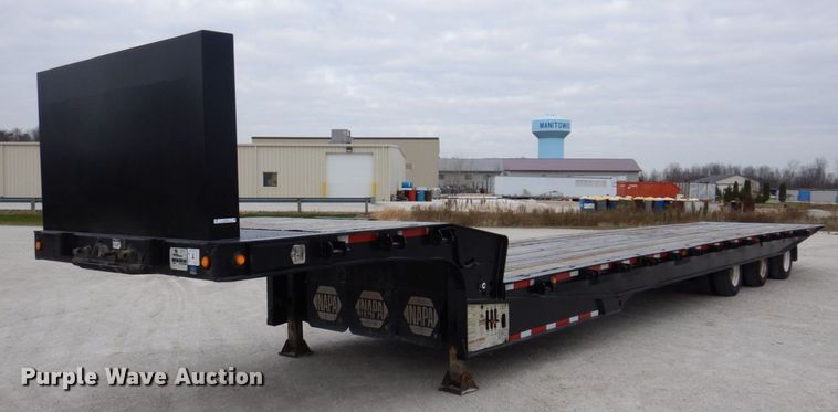 image for item JL9787 2011 Landoll 455B  drop tilt deck equipment trailer