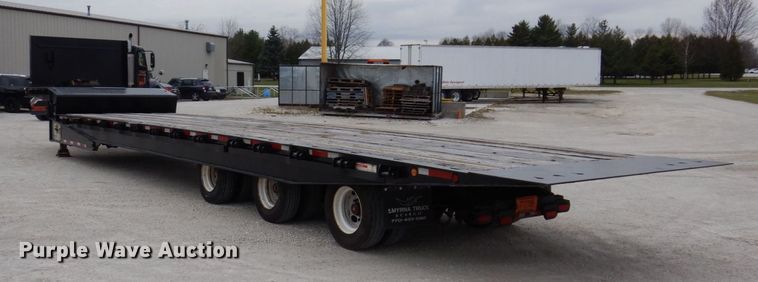 image for item JL9787 2011 Landoll 455B  drop tilt deck equipment trailer