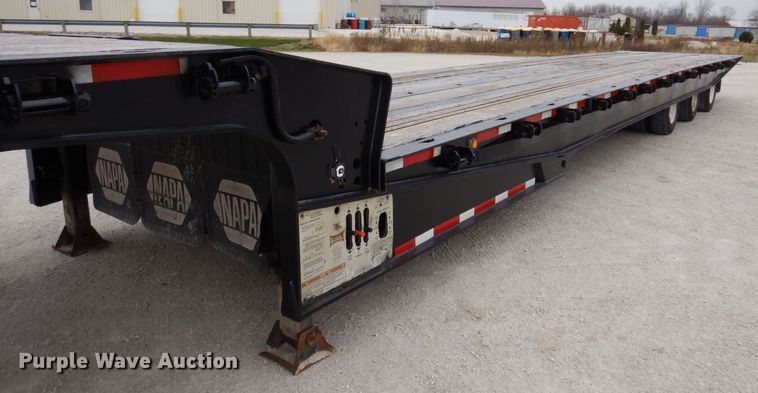image for item JL9787 2011 Landoll 455B  drop tilt deck equipment trailer