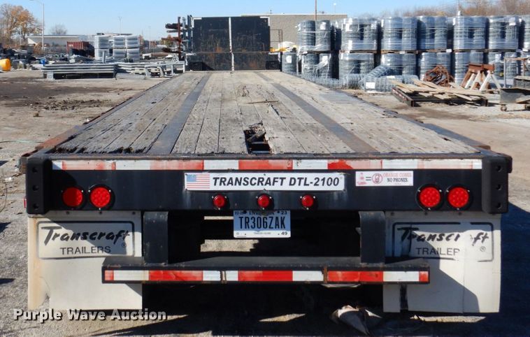 image for item JL9852 2005 Transcraft DTL-2100 W2  drop deck trailer