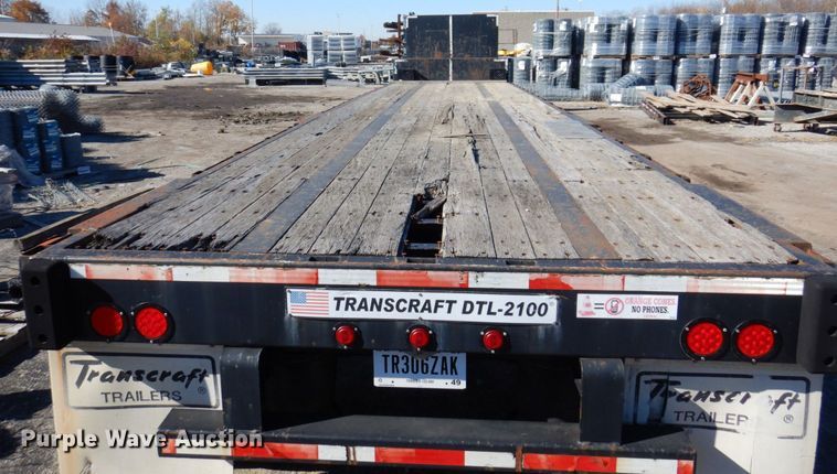 image for item JL9852 2005 Transcraft DTL-2100 W2  drop deck trailer