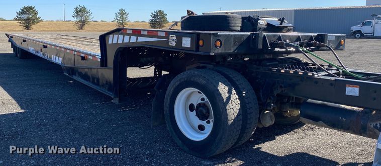 image for item JW9344 2007 Landoll  drop tilt deck equipment trailer