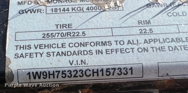 image for item KF9848 2013 Wally-Mo H-7CC  car carrier