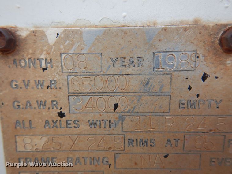 image for item KJ9029 1989 Doonan 42D24  grain trailer