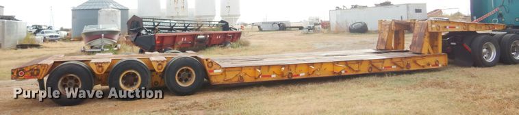 image for item KJ9030 1972 Hyster  lowboy equipment trailer
