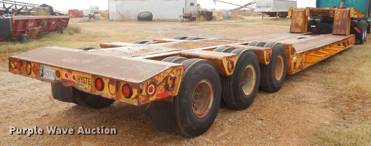 image for item KJ9030 1972 Hyster  lowboy equipment trailer