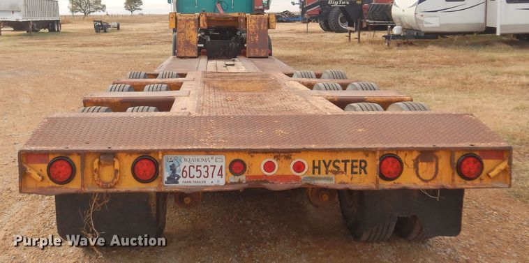 image for item KJ9030 1972 Hyster  lowboy equipment trailer