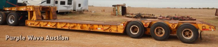 image for item KJ9030 1972 Hyster  lowboy equipment trailer
