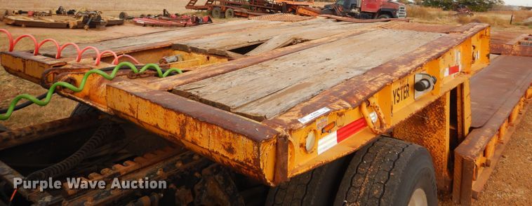 image for item KJ9030 1972 Hyster  lowboy equipment trailer