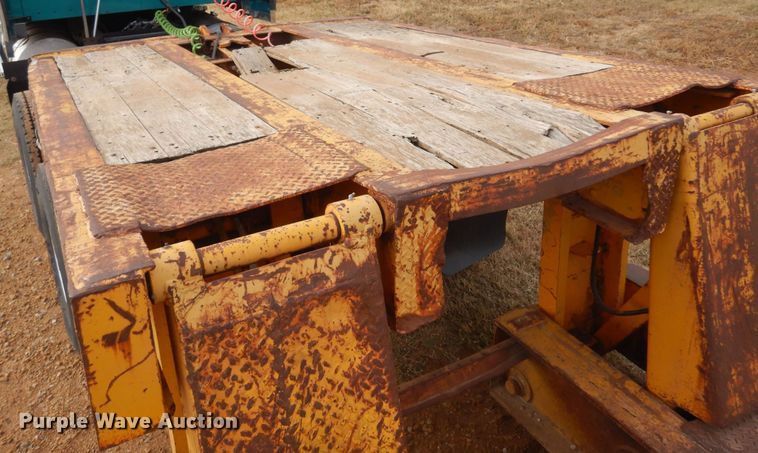 image for item KJ9030 1972 Hyster  lowboy equipment trailer