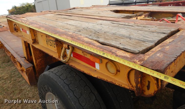 image for item KJ9030 1972 Hyster  lowboy equipment trailer