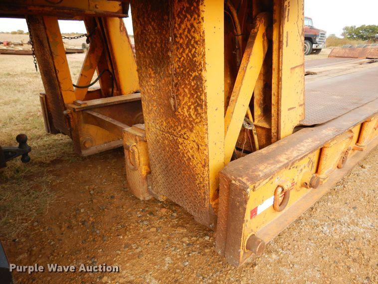 image for item KJ9030 1972 Hyster  lowboy equipment trailer