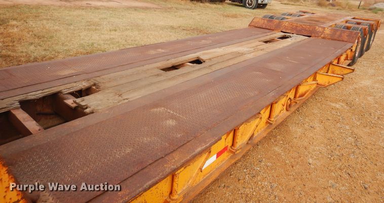 image for item KJ9030 1972 Hyster  lowboy equipment trailer