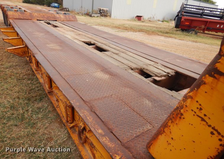 image for item KJ9030 1972 Hyster  lowboy equipment trailer