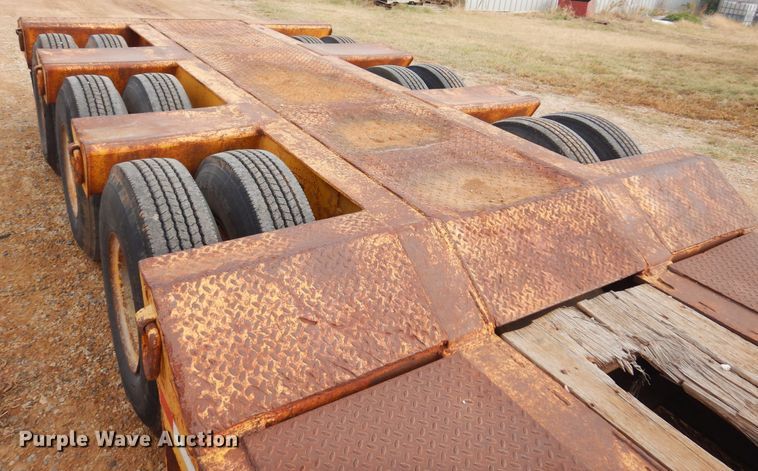 image for item KJ9030 1972 Hyster  lowboy equipment trailer