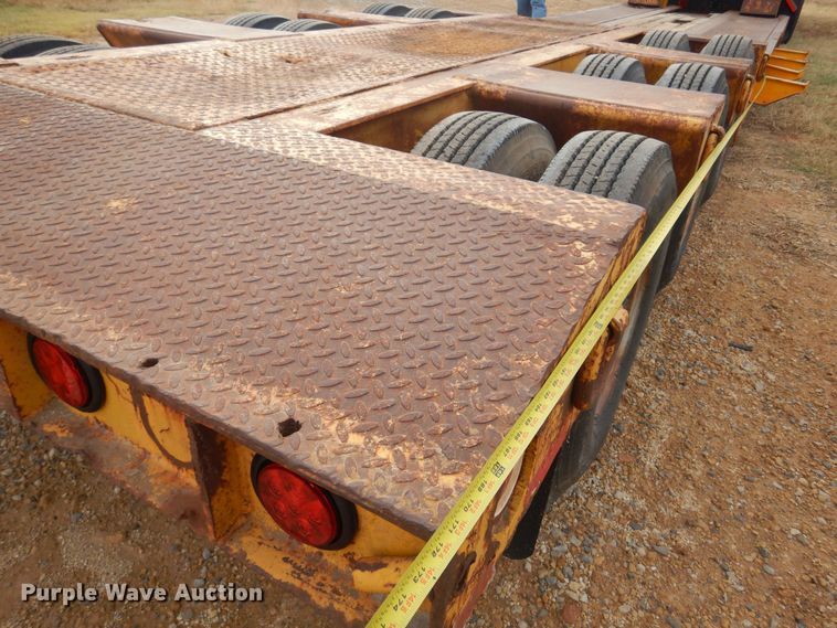 image for item KJ9030 1972 Hyster  lowboy equipment trailer