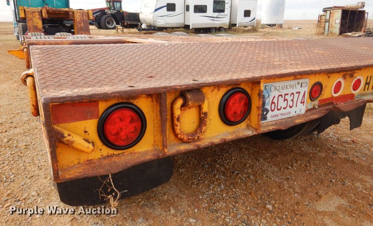 image for item KJ9030 1972 Hyster  lowboy equipment trailer