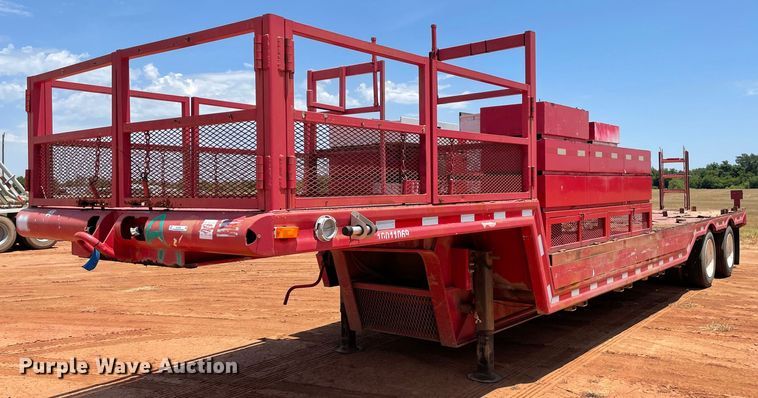 image for item KJ9760 1990 Nabors  drop deck trailer