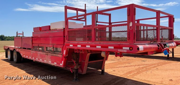 image for item KJ9760 1990 Nabors  drop deck trailer