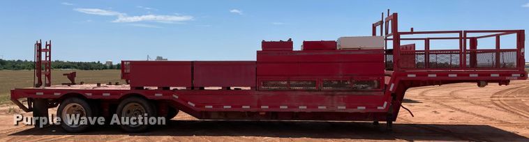 image for item KJ9760 1990 Nabors  drop deck trailer
