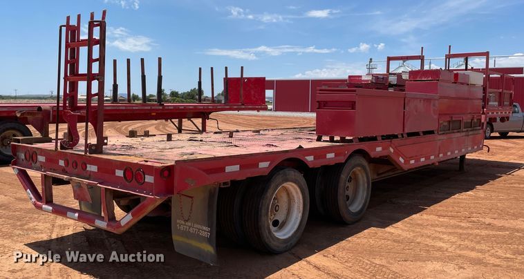 image for item KJ9760 1990 Nabors  drop deck trailer