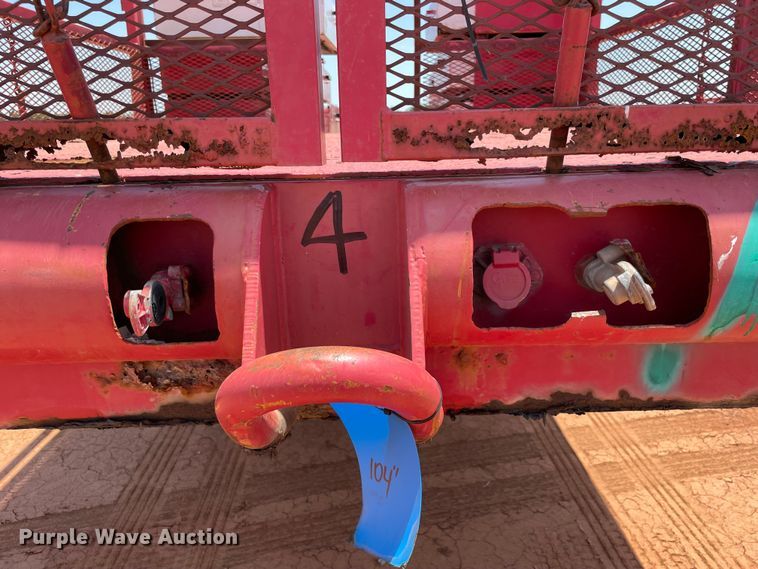 image for item KJ9760 1990 Nabors  drop deck trailer