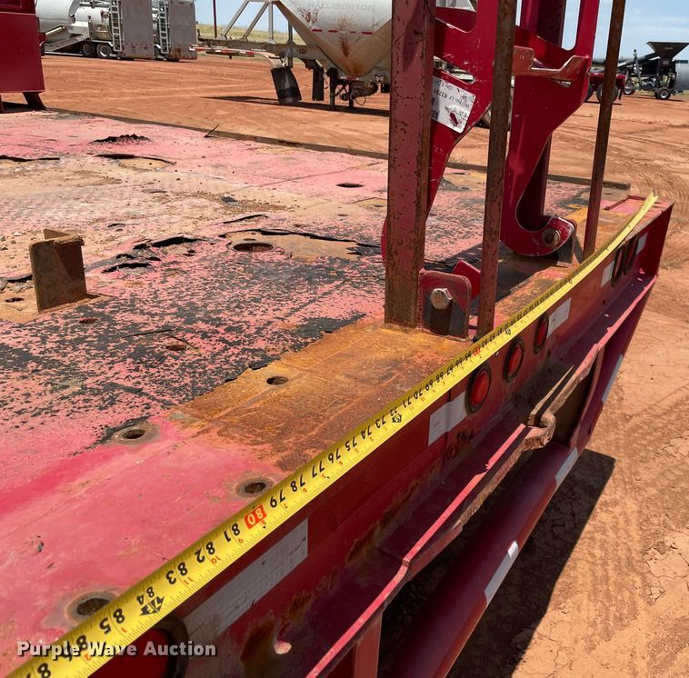 image for item KJ9760 1990 Nabors  drop deck trailer