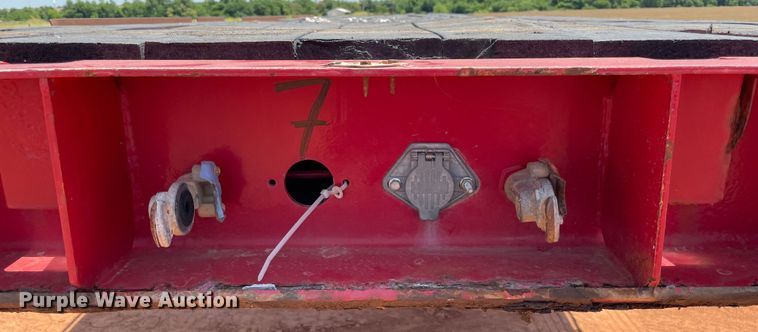 image for item KJ9762 1974 Strick 7400FFINPW  flatbed trailer