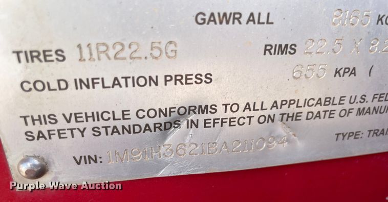 image for item KJ9771 2011 Mertz  oilfield trailer