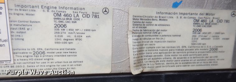 image for item KW9687 2007 Freightliner Columbia  semi truck