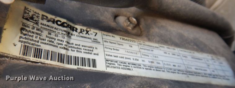 image for item KW9768 2014 Kenworth T370  truck cab and chassis