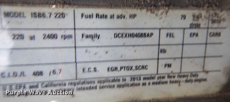 image for item KW9768 2014 Kenworth T370  truck cab and chassis