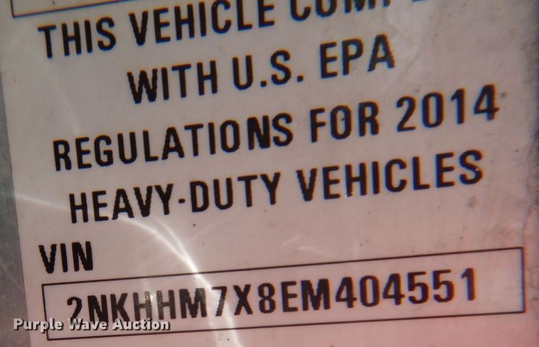 image for item KW9768 2014 Kenworth T370  truck cab and chassis