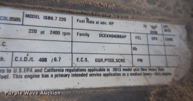 image for item KW9769 2014 Kenworth T370  truck cab and chassis