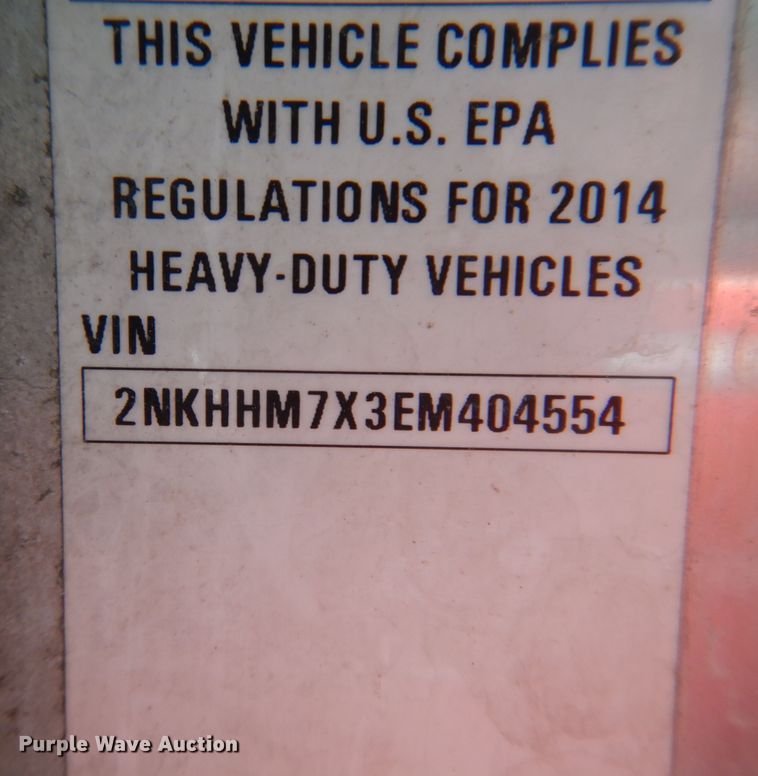 image for item KW9769 2014 Kenworth T370  truck cab and chassis