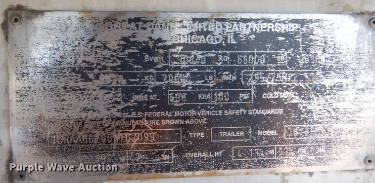 image for item LU9654 2006 Great Dane 7811TZ 1A  refrigerated van trailer
