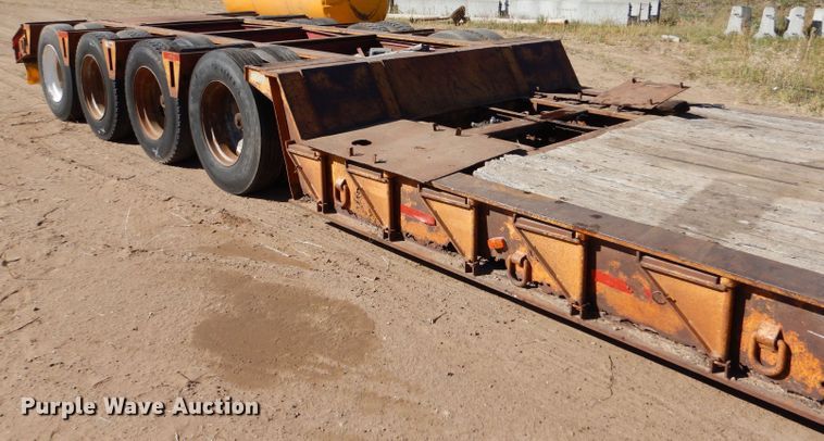 image for item LU9685 1979 Load King 604DFP  lowboy equipment trailer
