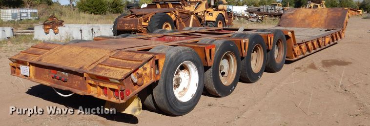 image for item LU9685 1979 Load King 604DFP  lowboy equipment trailer