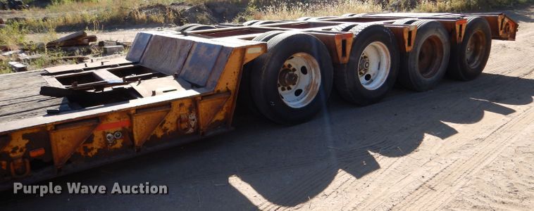 image for item LU9685 1979 Load King 604DFP  lowboy equipment trailer