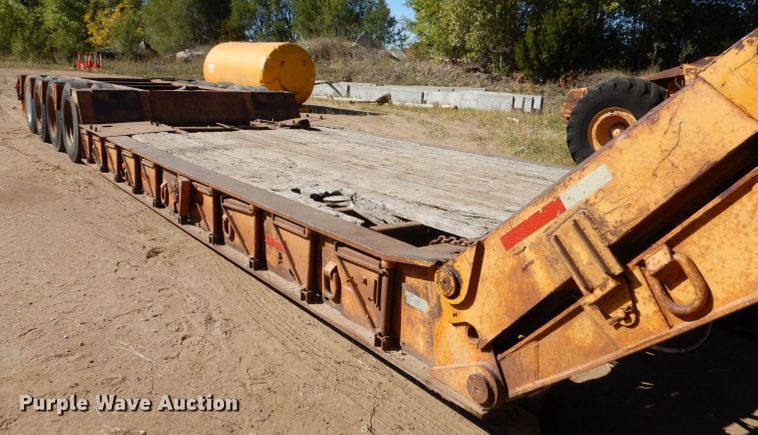 image for item LU9685 1979 Load King 604DFP  lowboy equipment trailer