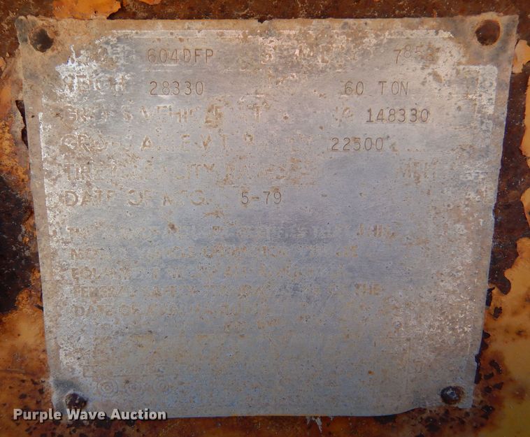 image for item LU9685 1979 Load King 604DFP  lowboy equipment trailer