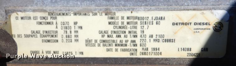 image for item LU9751 1999 Western Star 4964EX  semi truck