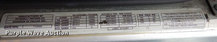 image for item MH9252 2010 Peterbilt 384  semi truck