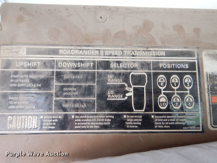 image for item MJ9842 1996 Ford L8000  hook lift truck