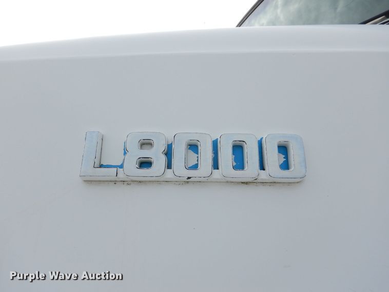 image for item MJ9842 1996 Ford L8000  hook lift truck